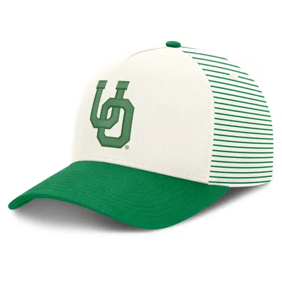 Nike Oregon Rise  Unisex Dri-fit College A-frame Adjustable Hat In Green