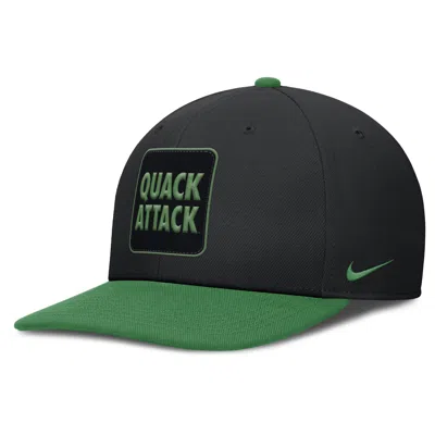 Nike Oregon Sideline Campus Local Pro  Men's Dri-fit College Adjustable Hat In Black