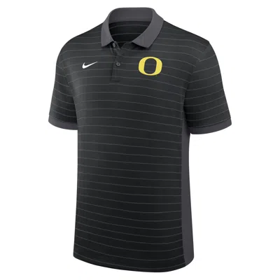 Nike Oregon Sideline Early Season Coach Victory Stripe  Men's Dri-fit College Polo In Blue