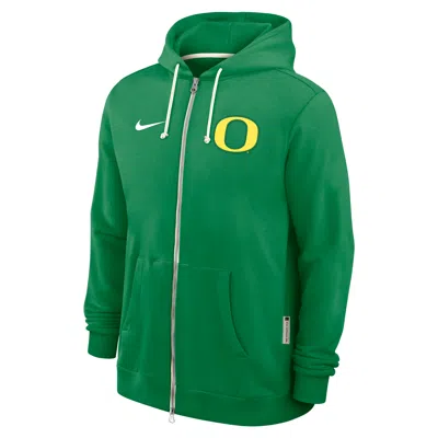 Nike Oregon Sideline  Men's Dri-fit College Full-zip Hoodie In Burgundy