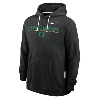 Nike Black Oregon Ducks 2025 Sideline Standard Issue Dri-fit Hoodie