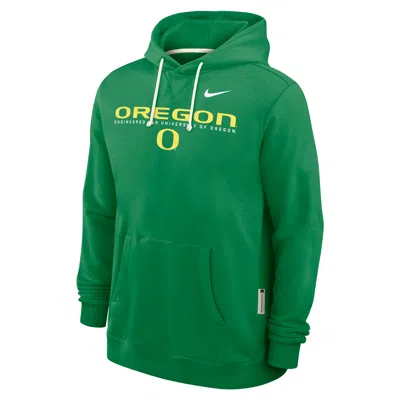 Nike Oregon Sideline  Men's Dri-fit College Pullover Hoodie In Green