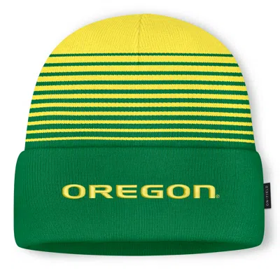 Nike Oregon Sideline Utility  Unisex College Cuffed Beanie In Green