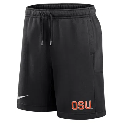 Nike Oregon State Club Fleece  Men's College Shorts In Black