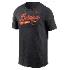 Nike Black Baltimore Orioles Fuse Wordmark T-shirt In Black