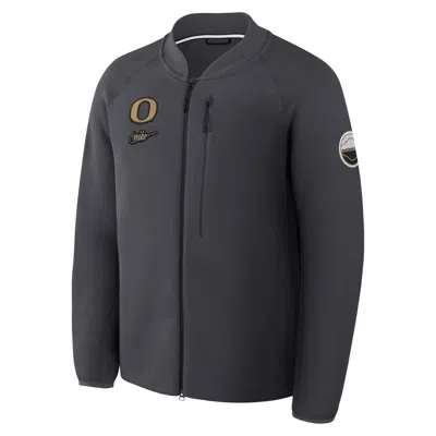 Nike Oregon Tech Fleece  Men's College Full-zip Jacket In Gray