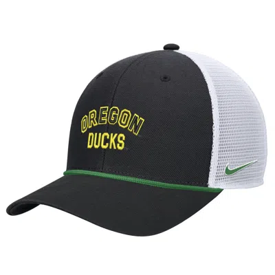 Nike Oregon  Unisex College Snapback Trucker Hat In Black