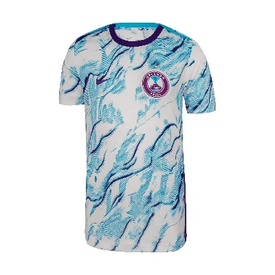 Nike Orlando Pride 2025 Big Kids'  Nwsl Short-sleeve Pre-match Top In Purple