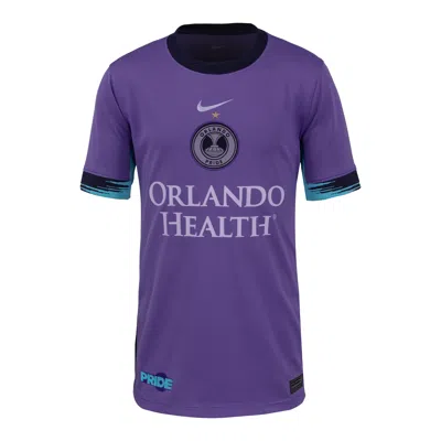 Nike Orlando Pride 2025 Stadium Away Big Kids'  Dri-fit Nwsl Replica Jersey In Purple