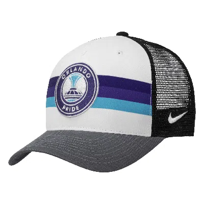 Nike Orlando Pride  Unisex Nwsl Trucker Cap In White