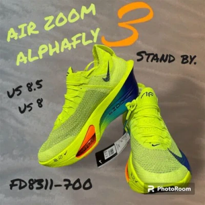 Pre-owned Nike Out Of Stock In Japan Size 8 &8.5-  Air Zoom Alphafly Next% 3 Volt In Green