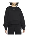 Nike Over-oversized Crew-neck Sweatshirt In Black