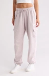 Nike Oversize Fleece Cargo Sweatpants In Pink