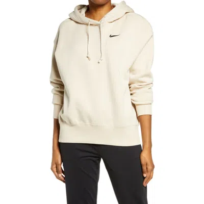 Nike Oversize Fleece Hoodie In White