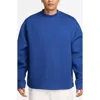 Nike Men's Tech Fleece Crew In Game Royal/black