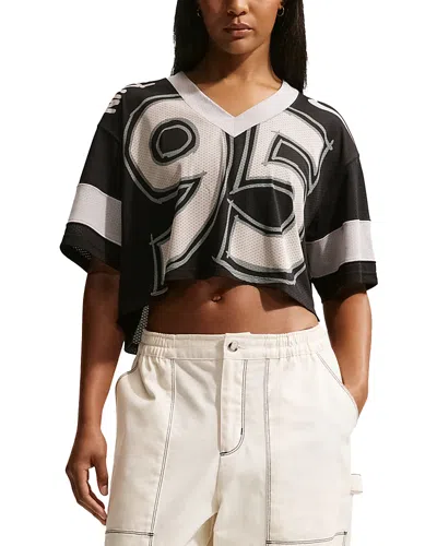 NIKE OVERSIZED CROPPED JERSEY TOP
