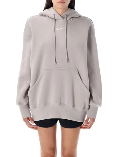 Nike Oversized Hoodie In Gray