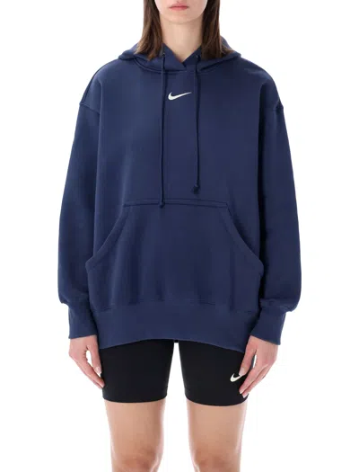 Nike Oversized Hoodie For Everyday Comfort - Women's In Blue