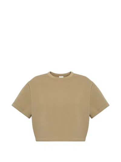 Nike Oversized Logo-embroidered T-shirt In Neutral