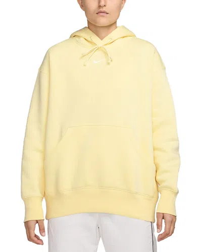 Nike Oversized Pullover Hoodie In Alabaster/sail