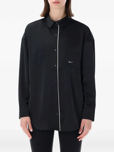 Nike Oversized Shirt In Black