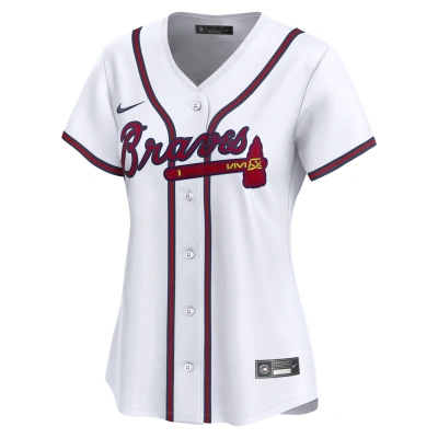 Nike Ozzie Albies Atlanta Braves  Women's Dri-fit Adv Mlb Limited Jersey In White