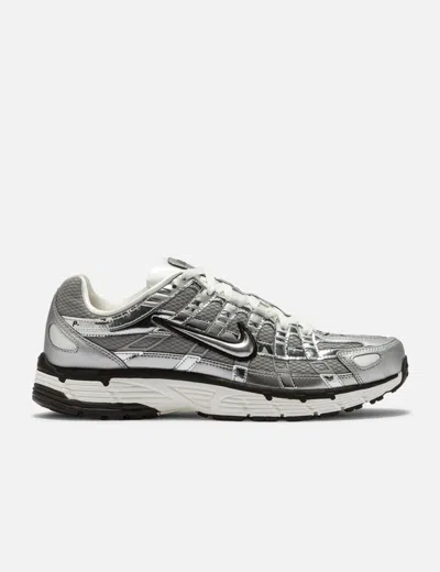 Nike P-6000 In Metallic Silver & Sail