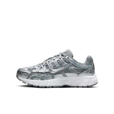 Nike Babies' P-6000 Big Kids' Shoes In Grey