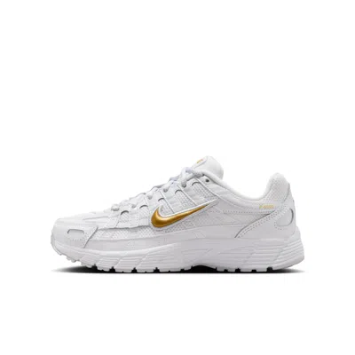 Nike Babies' P-6000 Big Kids' Shoes In White