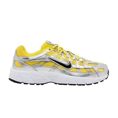 Pre-owned Nike P-6000 Gs 'lightning Metallic Silver' | Yellow | Kid's Size 4