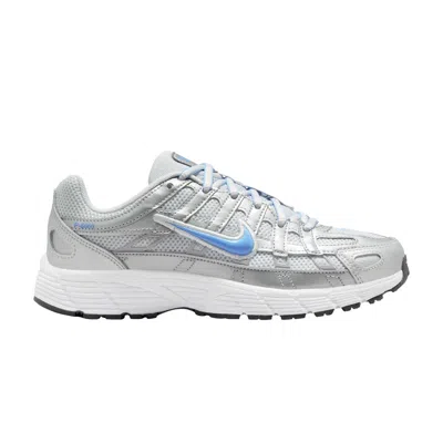 Pre-owned Nike P-6000 Gs 'metallic Platinum University Blue' | Silver | Kid's Size 1