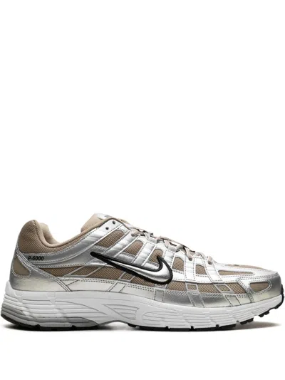 NIKE P-6000 "KHAKI METALLIC SILVER" SNEAKERS