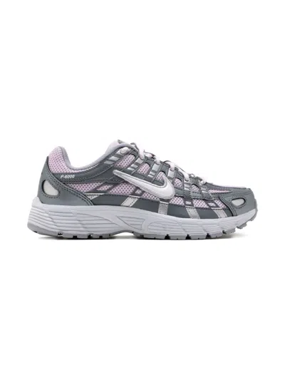 Nike Kids' P-6000 Mesh Sneakers In Gray