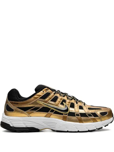 NIKE P-6000 "METALLIC GOLD INFINITE GOLD WHITE BLACK" SNEAKERS