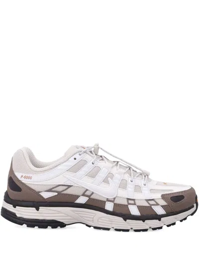 Nike P-6000 Panelled Trainers In White
