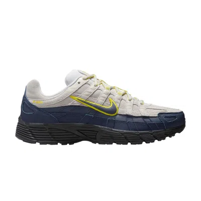 Pre-owned Nike P-6000 Premium 'white Thunder Blue' | Cream | Men's Size 9