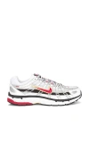 Nike P-6000 In White  Varsity Red  & Metallic Platinum