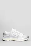 Nike P-6000 Sneakers In Silver Leather And Fabric In Silver
