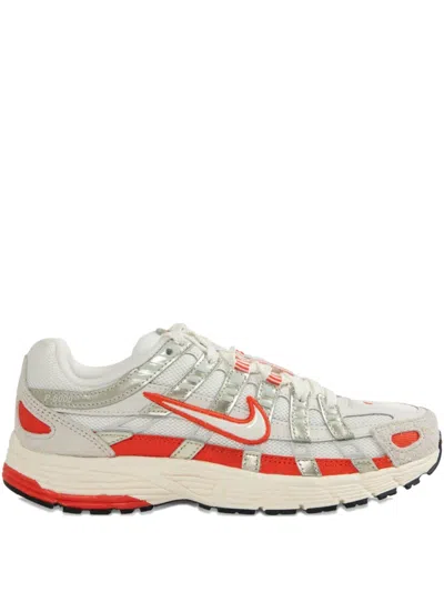 Nike P-6000 Sneakers In Sail,picante Red