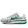 Nike White & Green P-6000 Sneakers