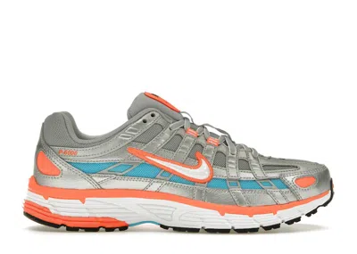 Pre-owned Nike P6000 Crimson (women's) Sneakers In Metallic Silver/hyper Crimson/blue Fury In Multi