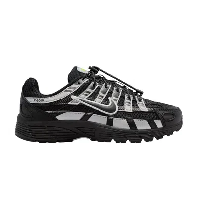 Pre-owned Nike P-6000 Gs 'black Metallic Silver Volt Ice' | Kid's Size 6