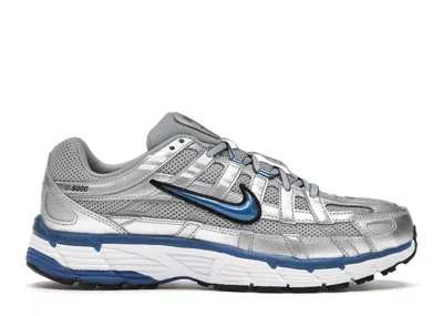 Pre-owned Nike P6000 Laser Blue (women's) Sneakers In Metallic Silver/team Royal/white