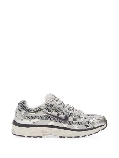 Nike P-6000 Mesh Sneakers In Gray