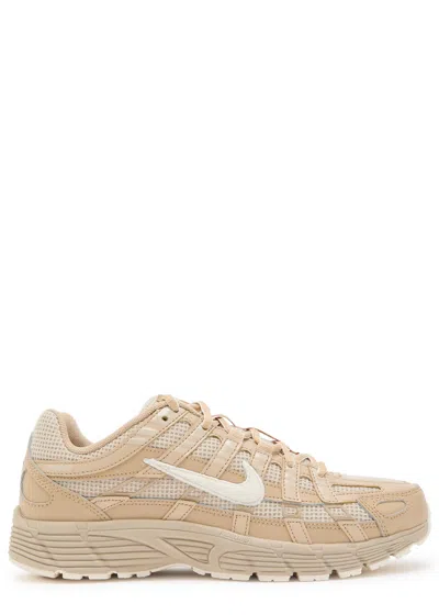 Nike P-6000 Panelled Mesh Sneakers In Neutral