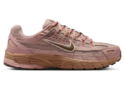 Pre-owned Nike P6000 Se Ironstone (women's) Sneakers In Fossil Stone/hemp/pink Oxford