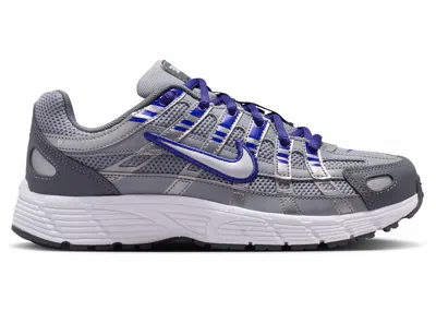 Pre-owned Nike P6000 Silver Sneakers In Wolf Grey/deep Night/metallic Silver