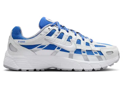 Pre-owned Nike P6000 White Sneakers In Hyper Royal/summit White/metallic Silver In Multi