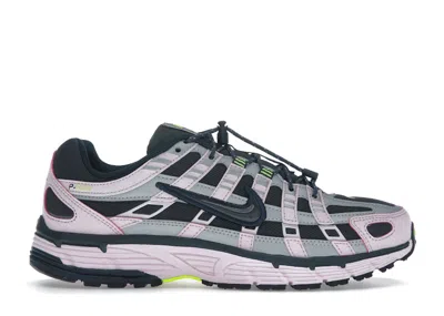 Pre-owned Nike P6000 (women's) Sneakers In Pink Foam/armory Navy Blue/metallic Silver