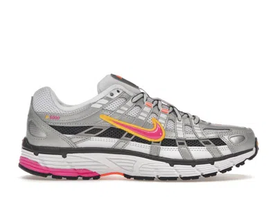 Pre-owned Nike P6000 (women's) Sneakers In White/laser Fuchsia/metallic Platinum